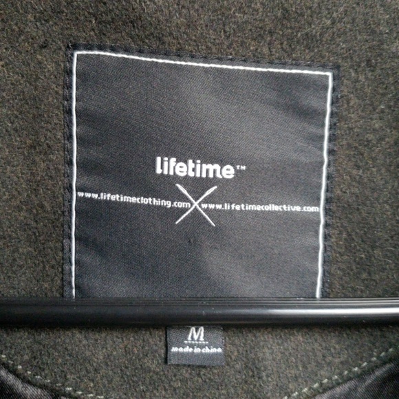 Like-New, Unique Charcoal-Green Coat - Picture 6 of 8